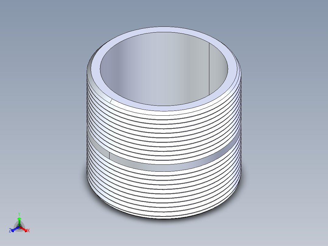 CPVC管件33-Sch80_Nipple_MPTxMPT_9861-340_3in x 3in主视图