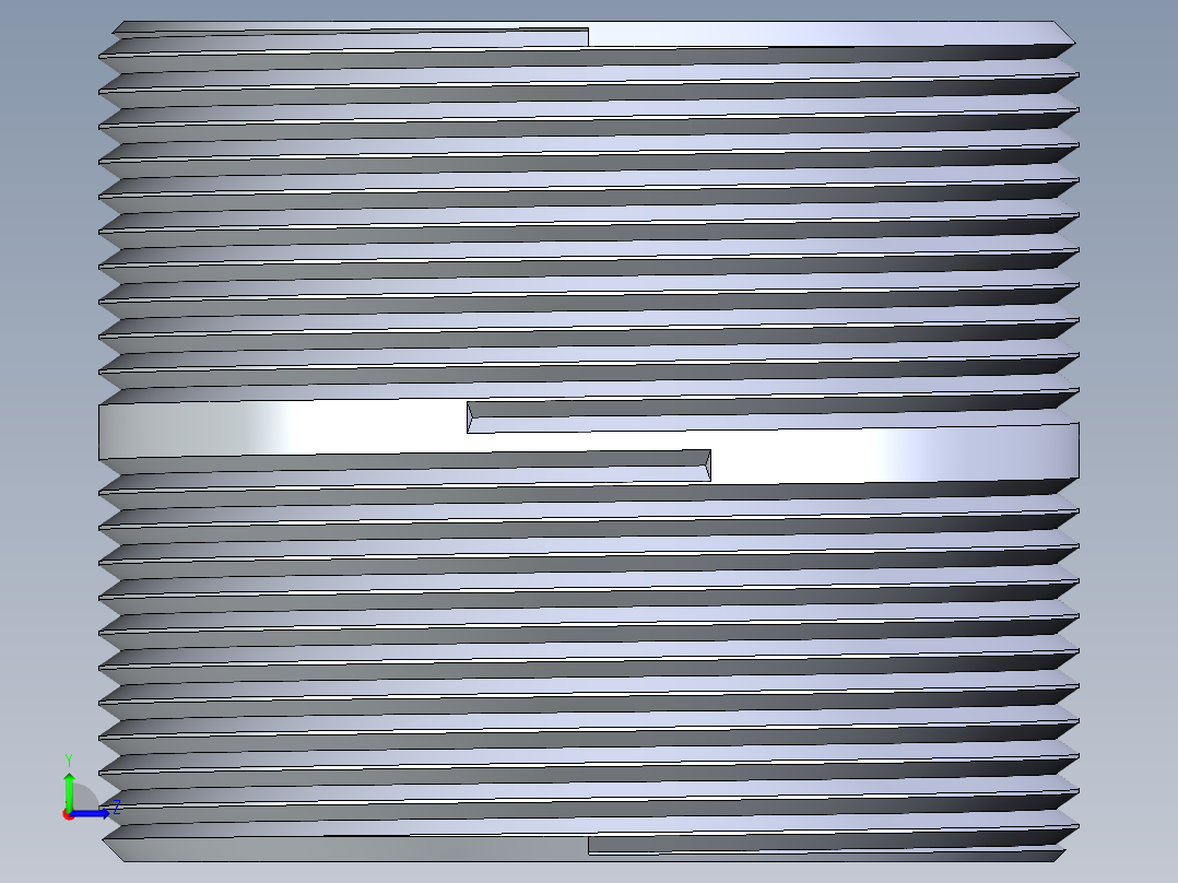 CPVC管件33-Sch80_Nipple_MPTxMPT_9861-340_3in x 3in左视图