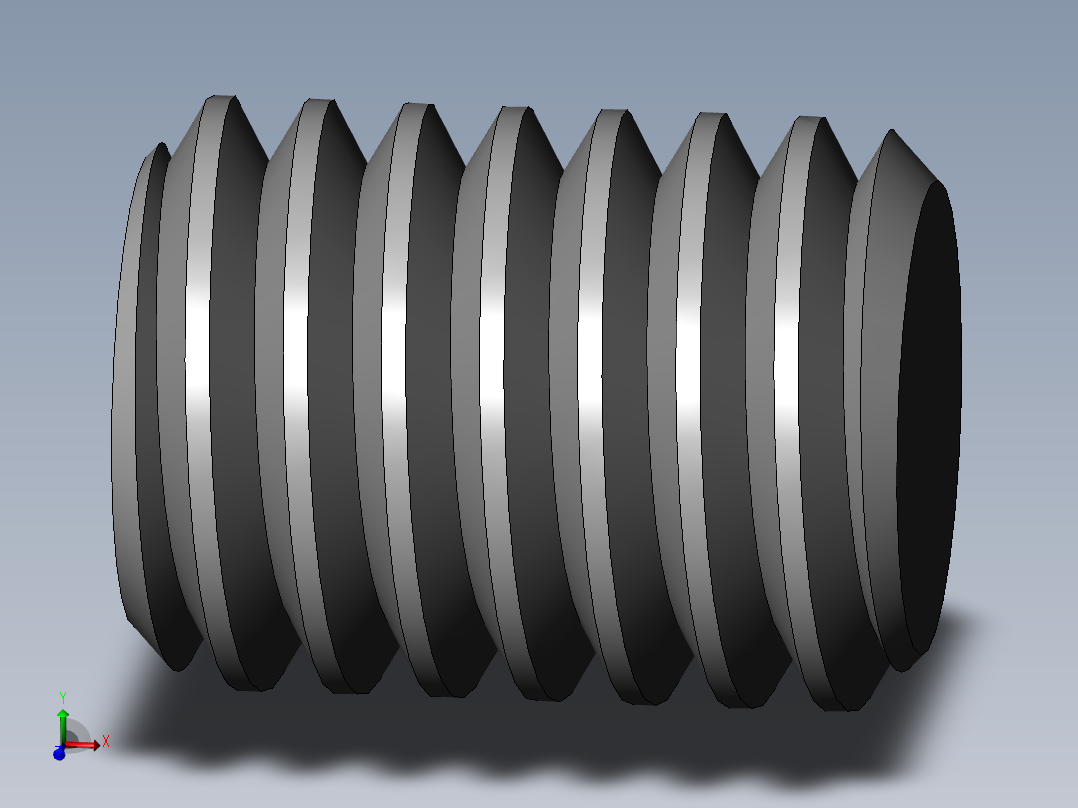DIN 913-ISO 4026 固定螺钉-M6 L=8.SLDPRT