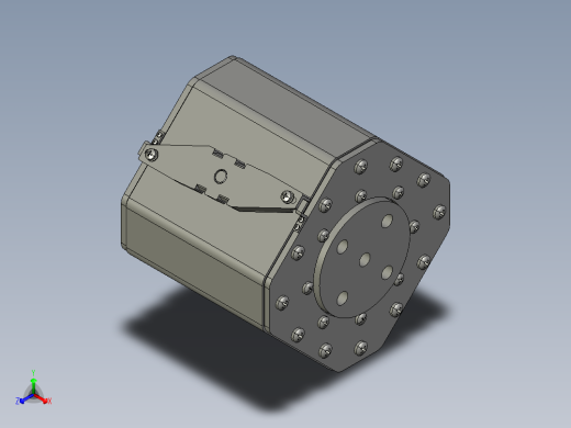 熔断器RSZ307-N-UJP 1500V 3Dͼ正等轴测缩略图