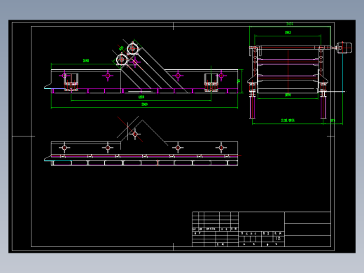 ZKS1856直线分级振动筛全套CAD图纸130100