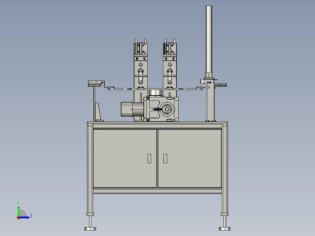 半自动拧盖机左视图
