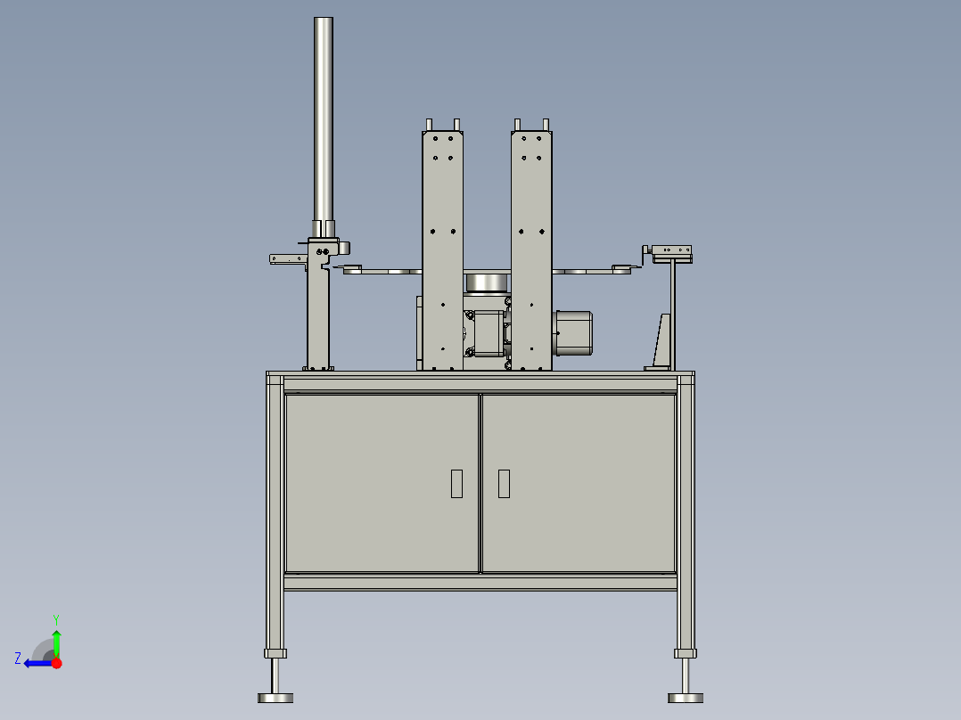 半自动拧盖机右视图