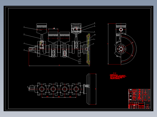 发动机曲柄连杆机构cad(1)(1)