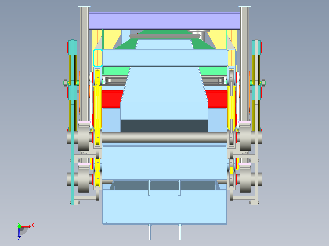 矿石机矿石筛选机俯视图
