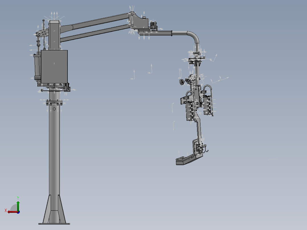80x1200立柱助力机械手后视图