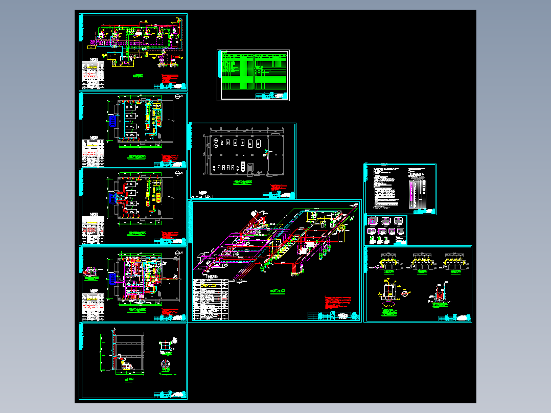 武汉某工业园A24栋锅炉设计图纸
