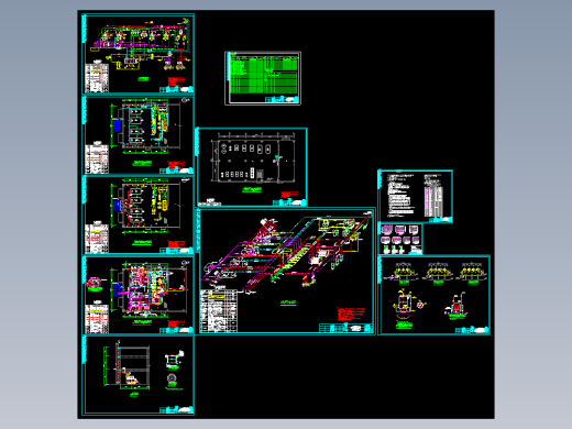 武汉某工业园A24栋锅炉设计图纸