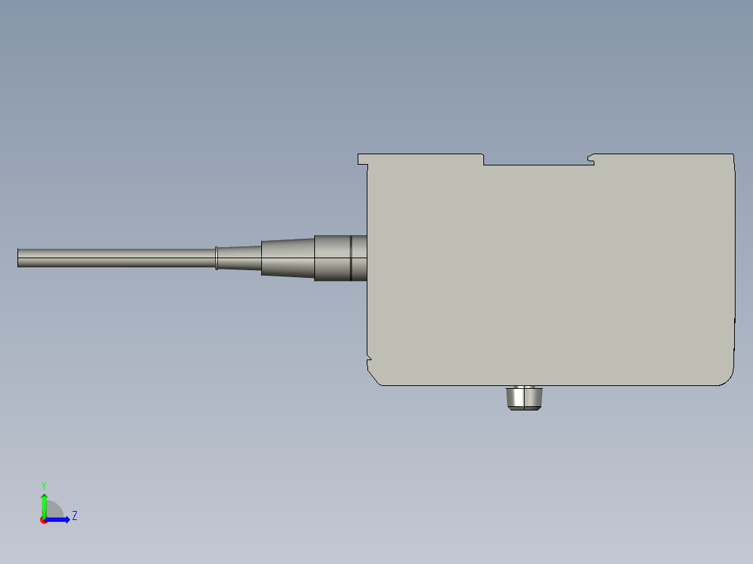 基恩士SJ-F100W_kc图纸模型左视图