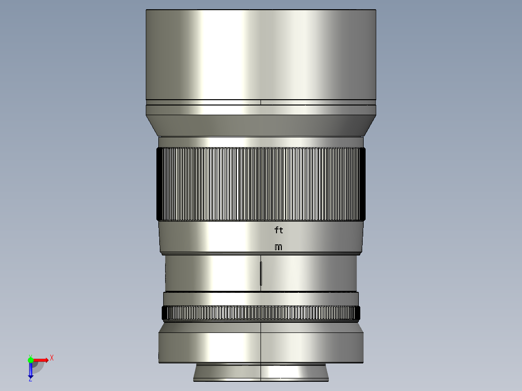 变形电影镜头结构俯视图