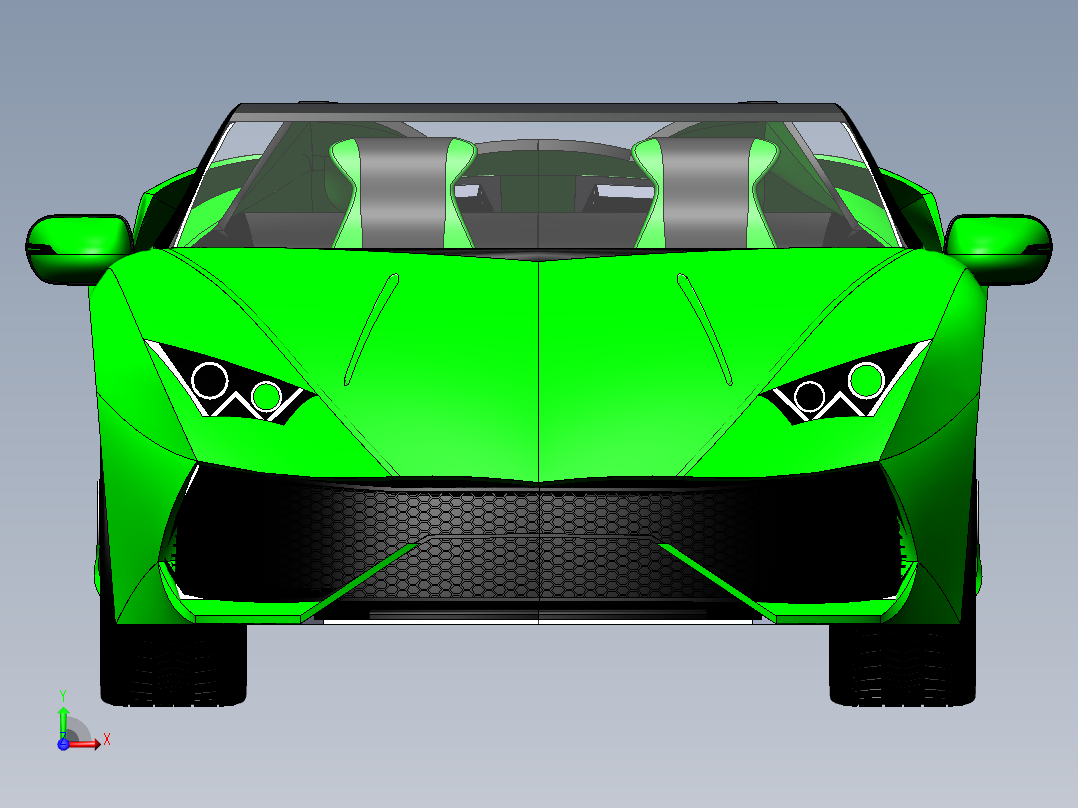 兰博基尼前视图