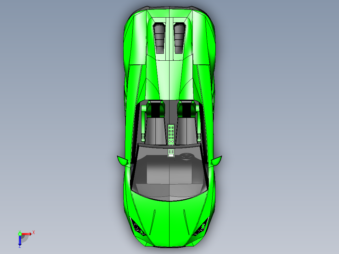 兰博基尼俯视图