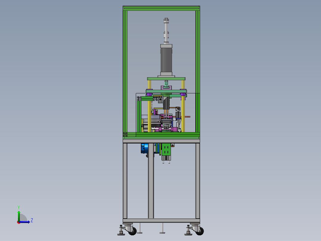 燃油泵进油盘自动组装机（sw18可编辑+cad+bom）左视图
