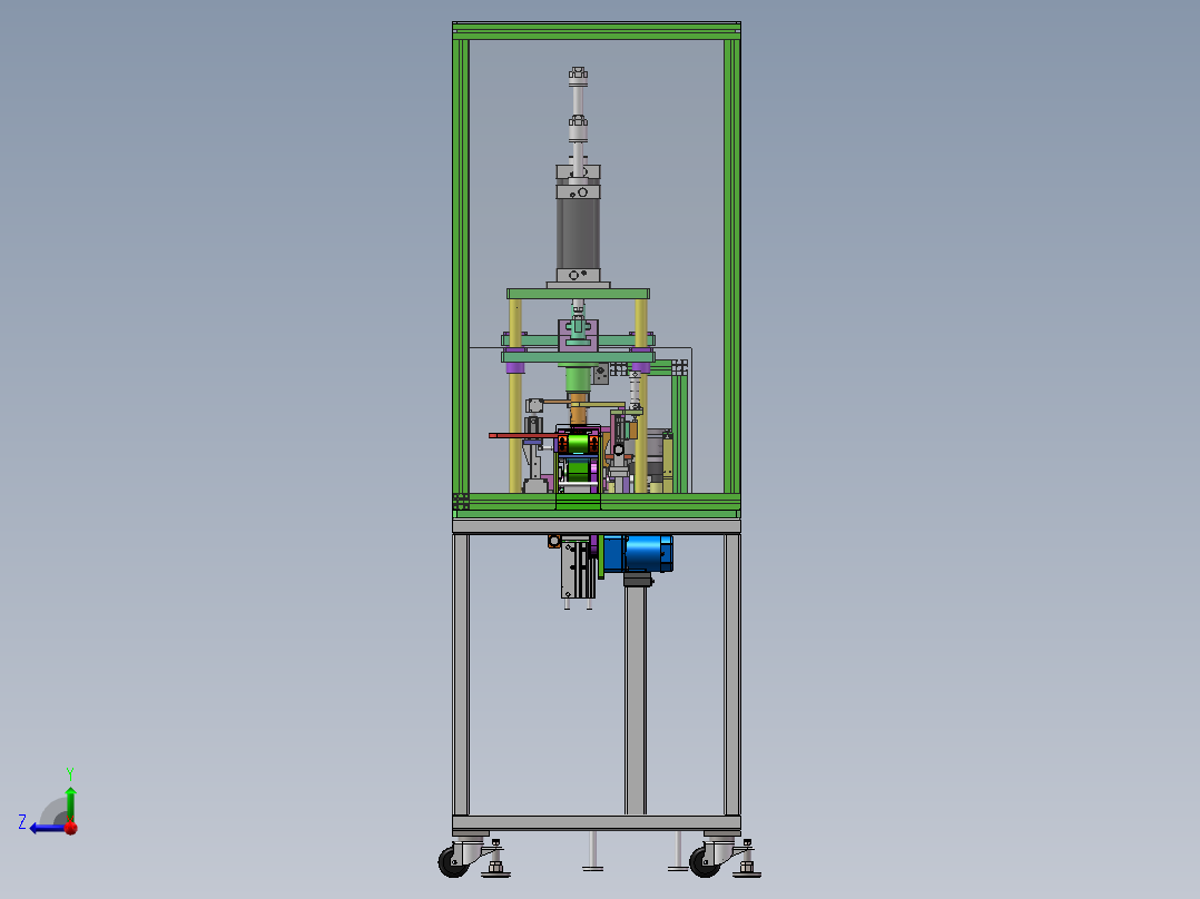 燃油泵进油盘自动组装机（sw18可编辑+cad+bom）右视图