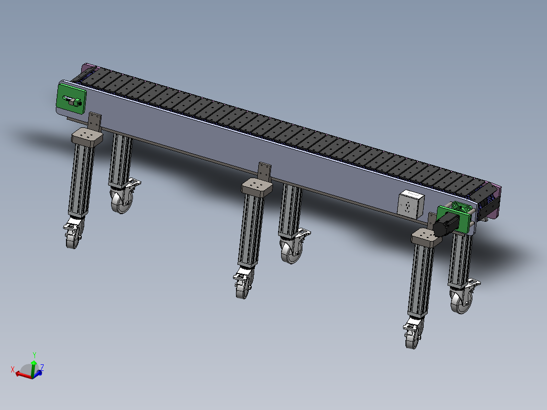 快递分拣流水线sw18可编辑