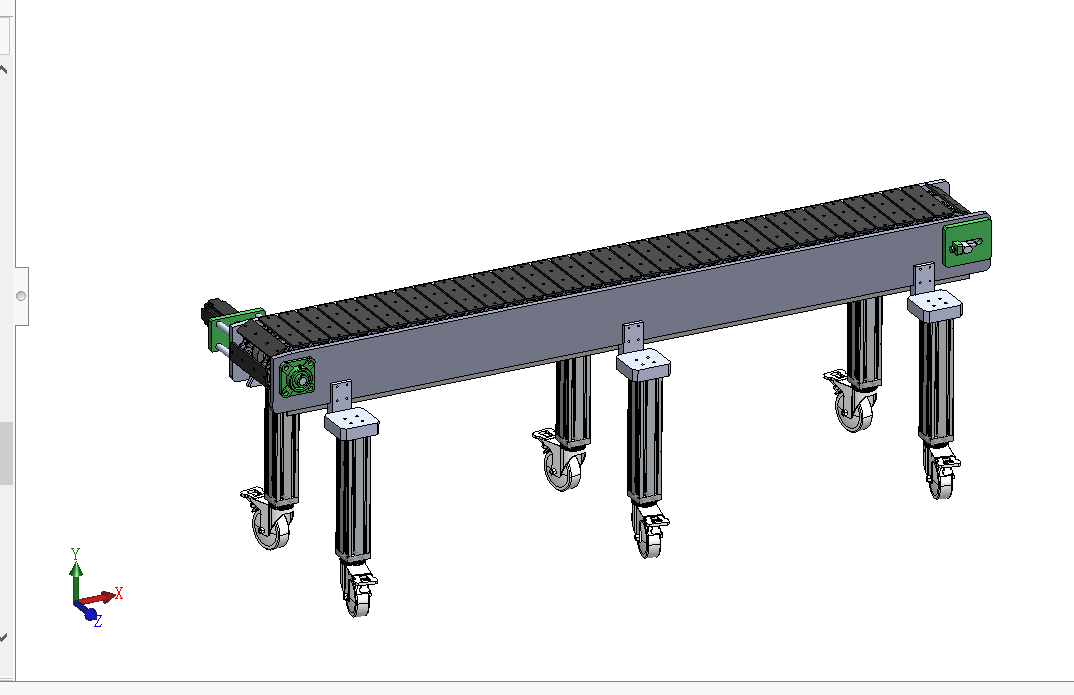 快递分拣流水线sw18可编辑