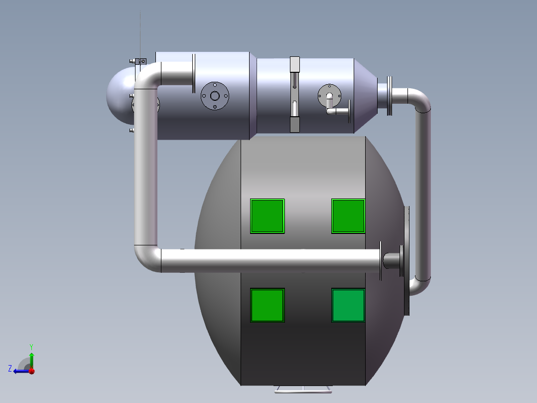 染色机sw21可编辑右视图