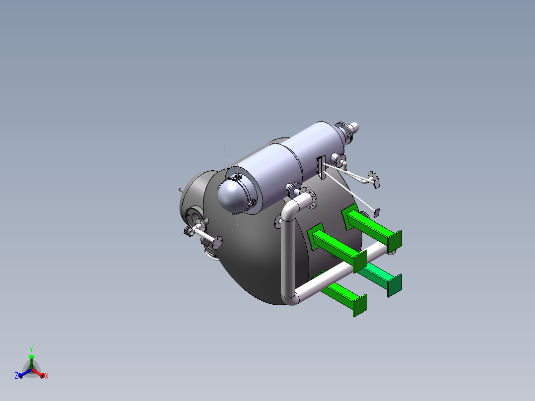 染色机sw21可编辑正等轴测图