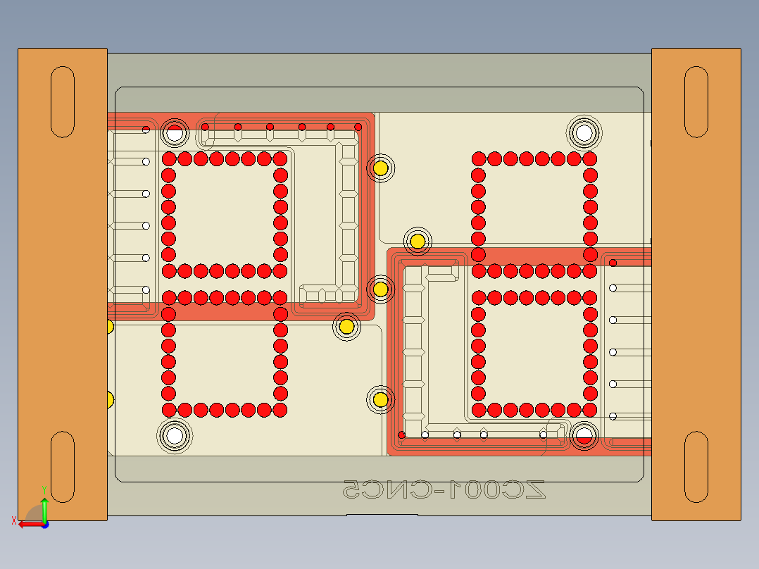 ZC001-笔记本CNC工装夹具三维模型CNC5三轴-191219后视图