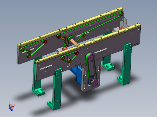 0.455米0.13米双带输送机构
