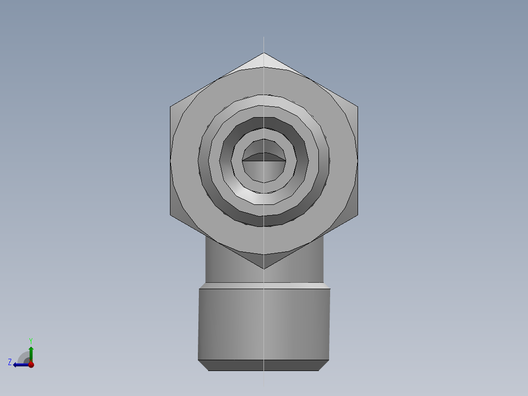 直角过板接头、6C9-12LN右视图