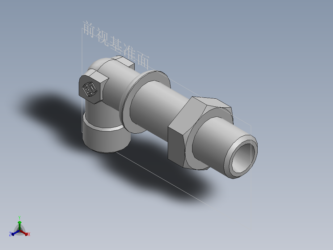 直角过板接头、6C9-12LN正等轴测图