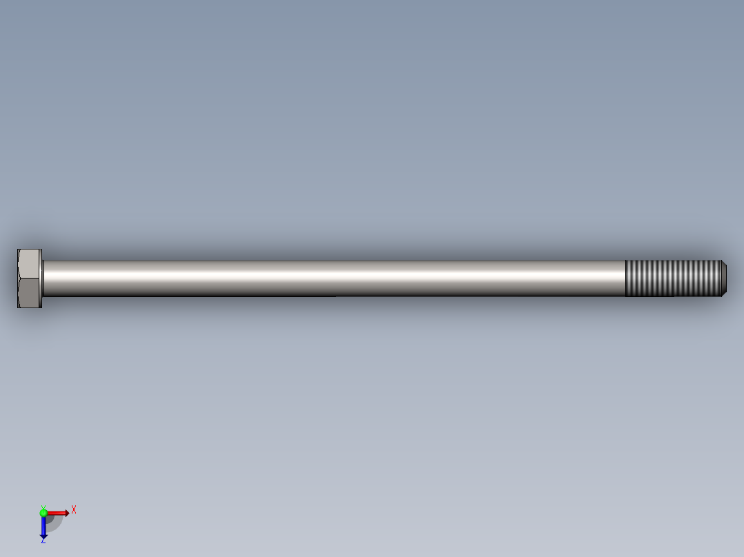 GB／T5780-2000 六角头螺栓C级M8×150俯视图