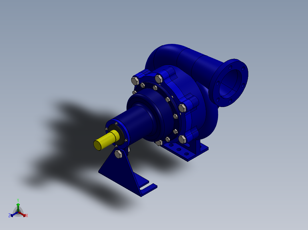泵、水泵(66)正等轴测图