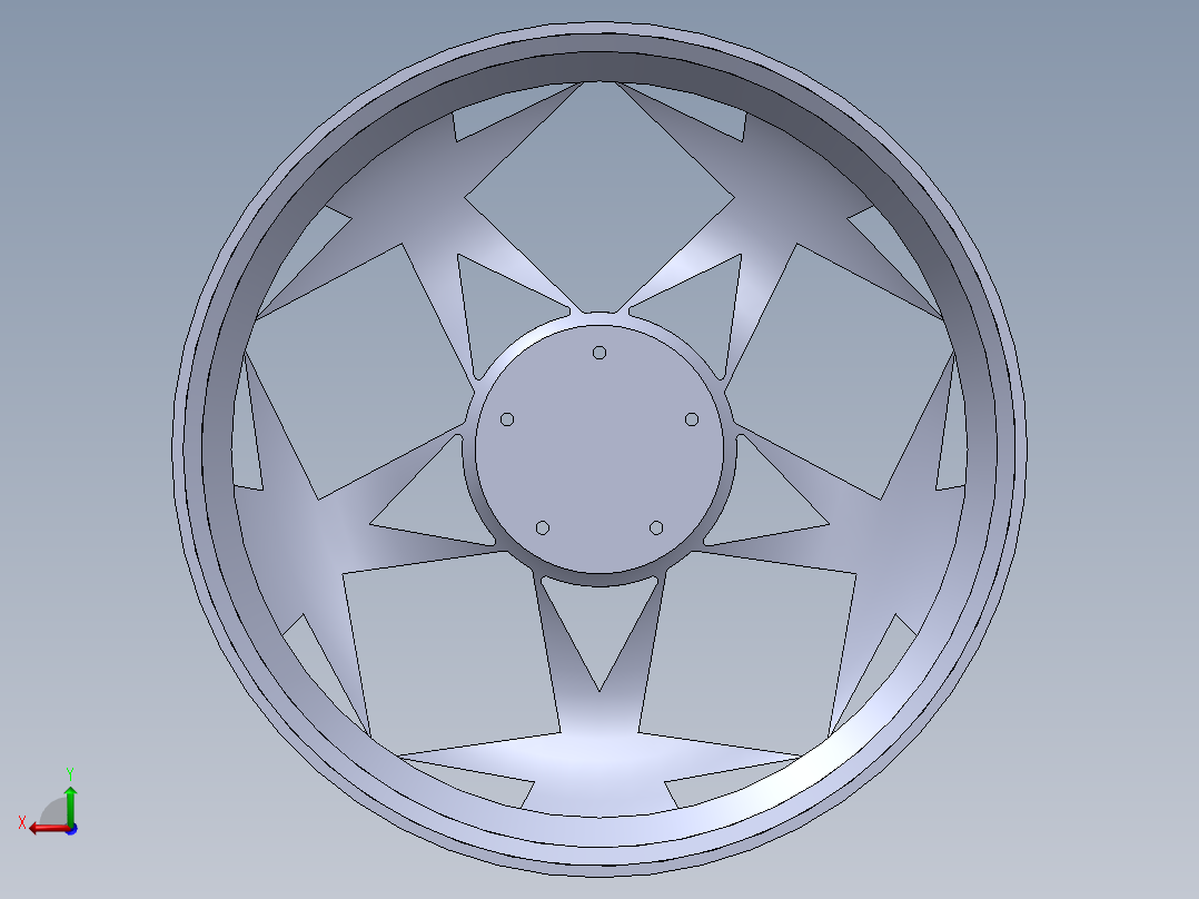 轮毂、轮胎(74)后视图