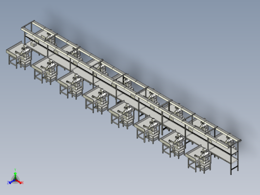 15米长电子装配线主视缩略图
