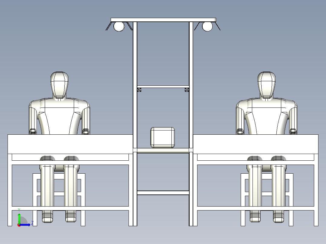 15米长电子装配线左视图