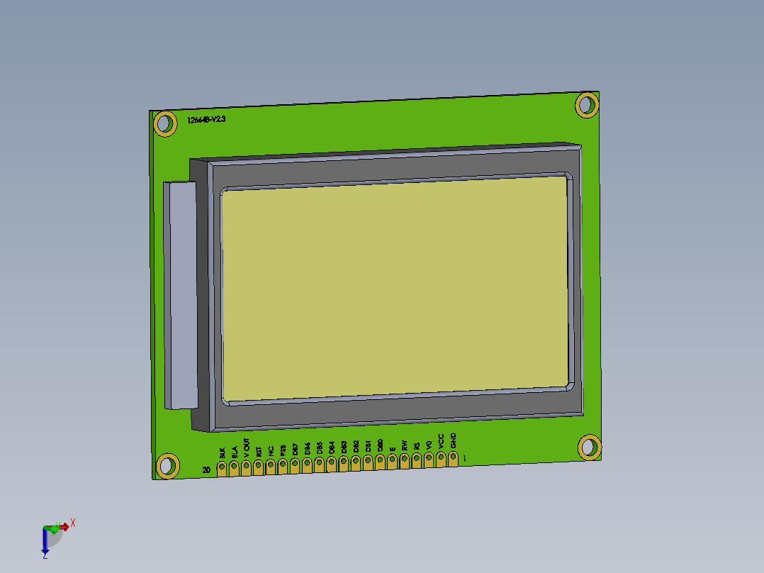A0002986-LCD 128x64图形LCD模块