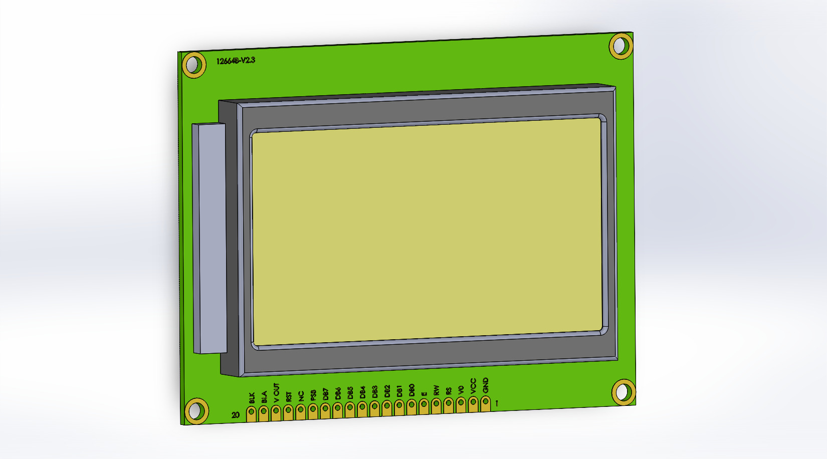 A0002986-LCD 128x64图形LCD模块