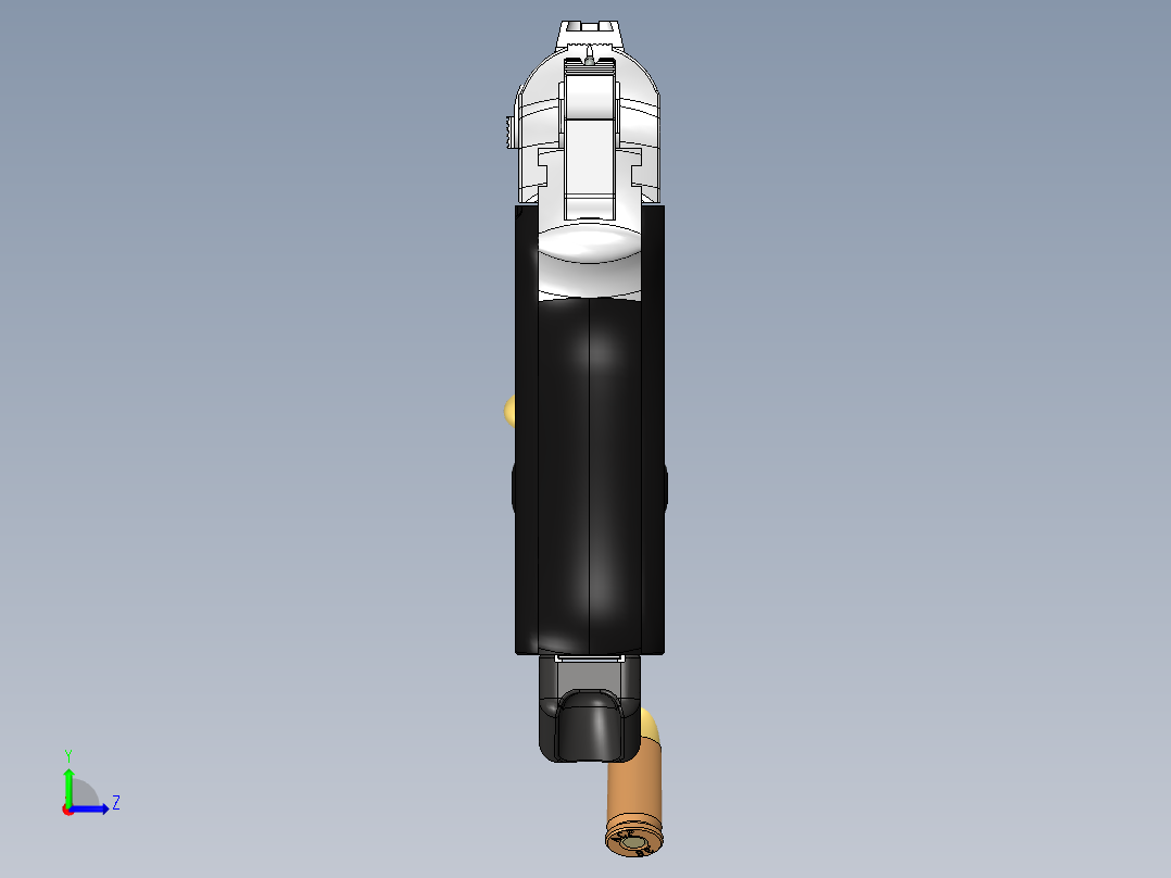 手枪左轮冲锋枪老式狙击步枪设计3D图纸walther-ppk SW IGS左视图