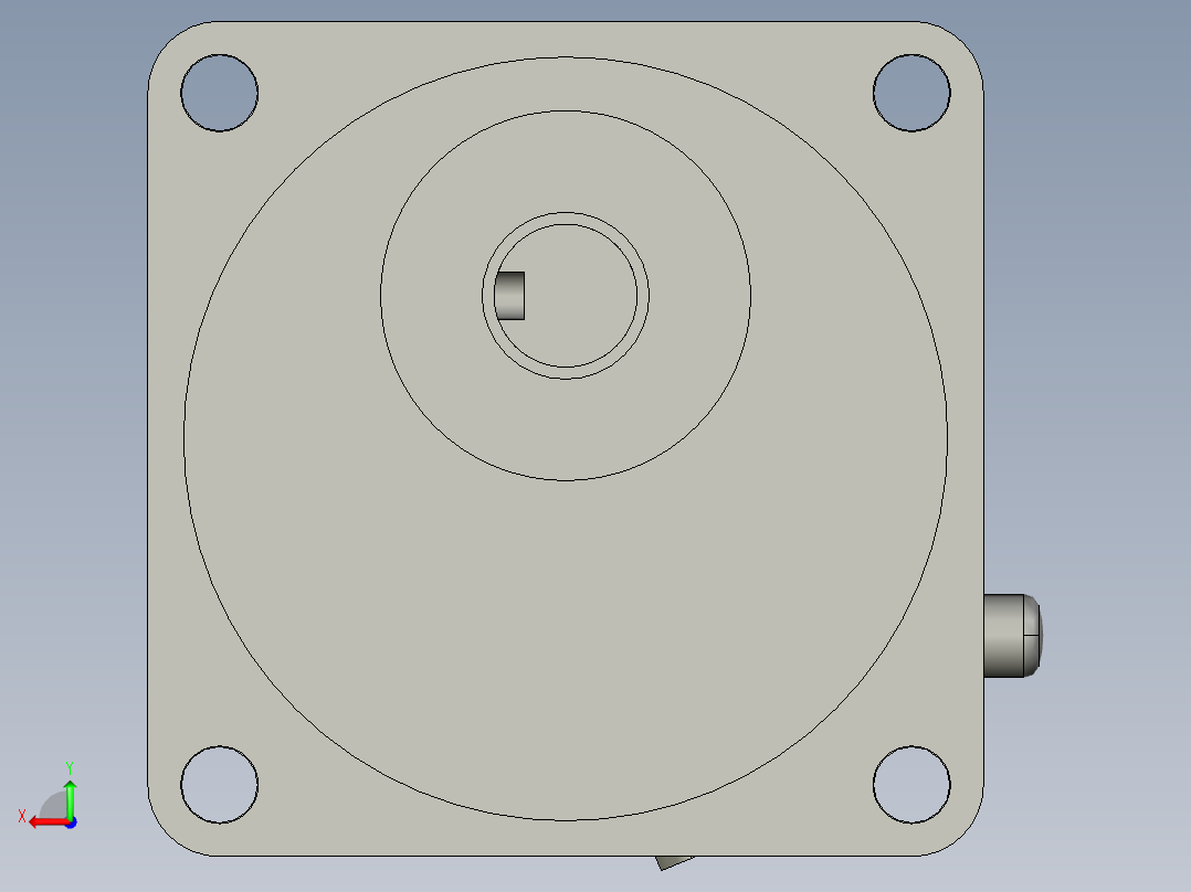 电机US2-315EC-100-2后视图