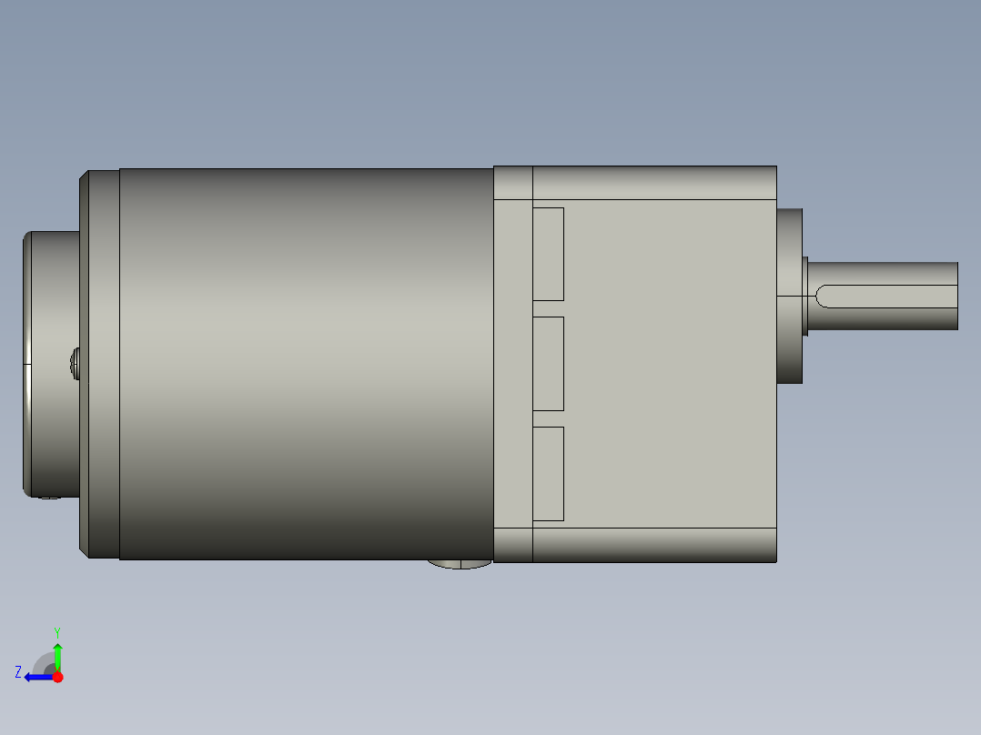 电机US2-315EC-100-2右视图