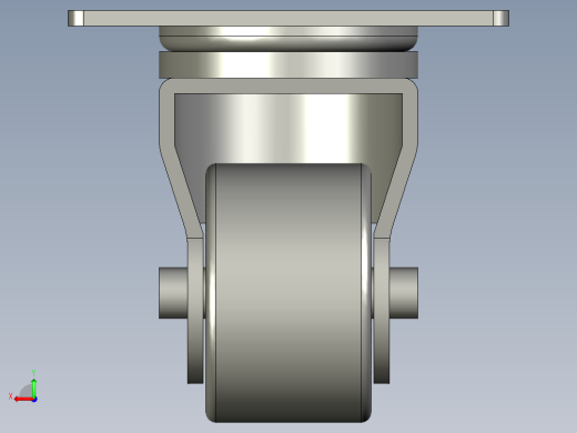 2吋万向方板脚轮(300kg)-后视缩略图