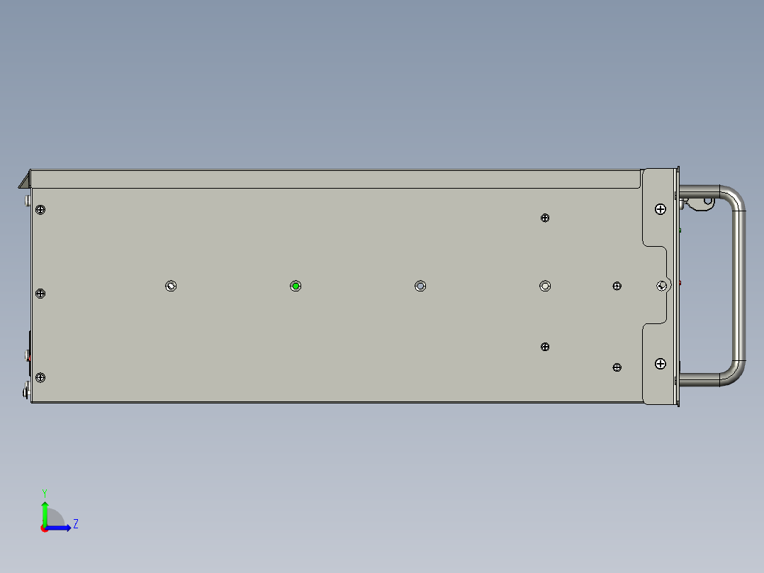 研华工控机 IPC-610L左视图