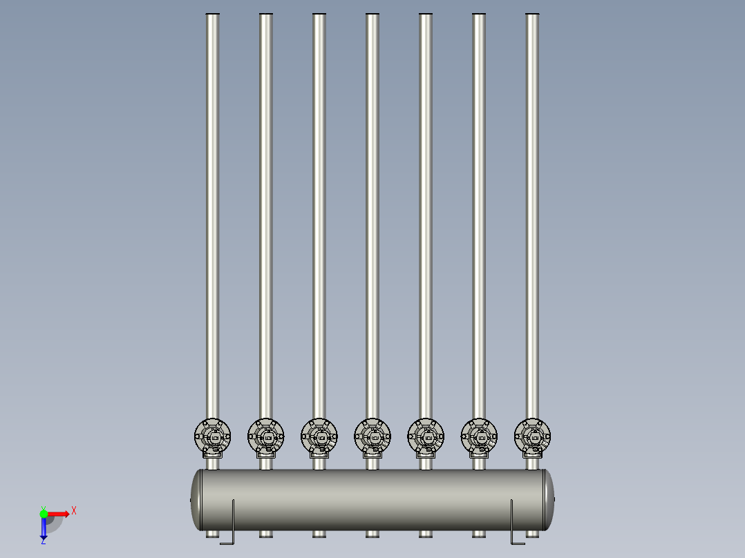 MGGB-气包组件装配体俯视图