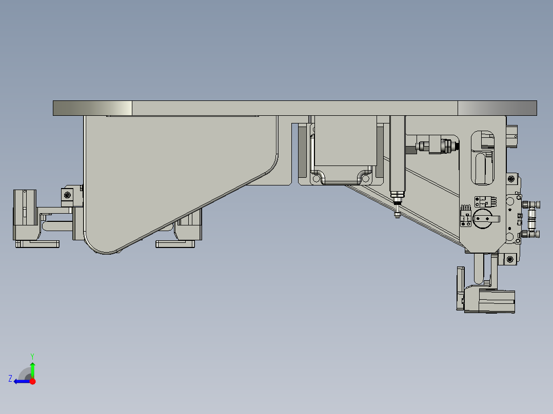 贴膜转盘组件-t10右视图