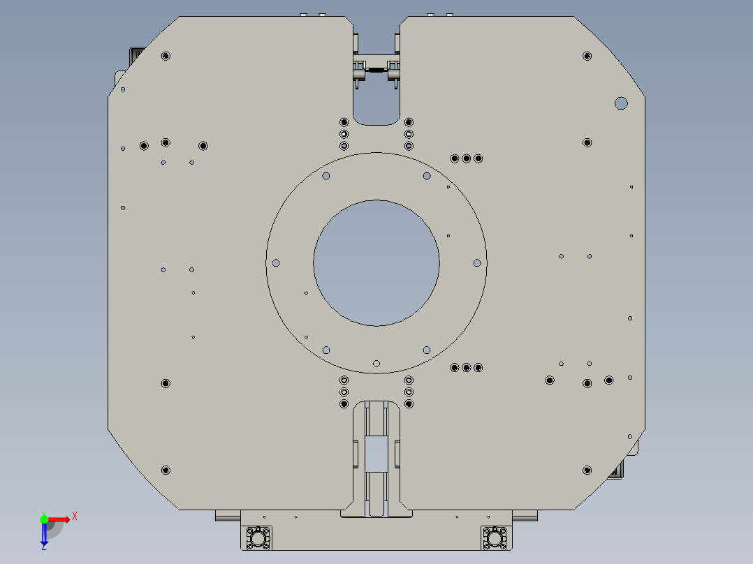 贴膜转盘组件-t10俯视图