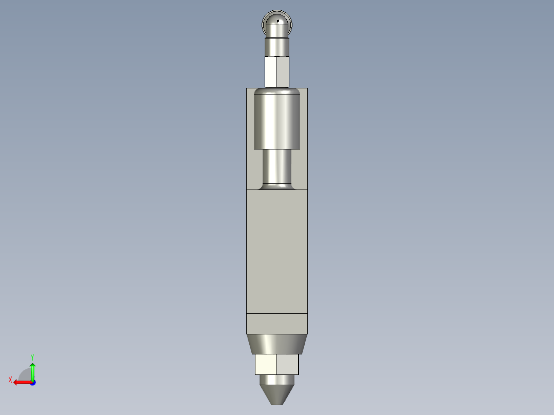 定量控制阀后视图