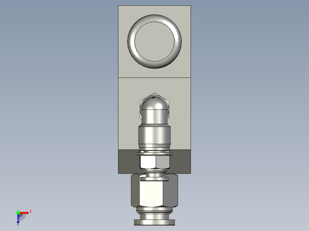 定量控制阀俯视图
