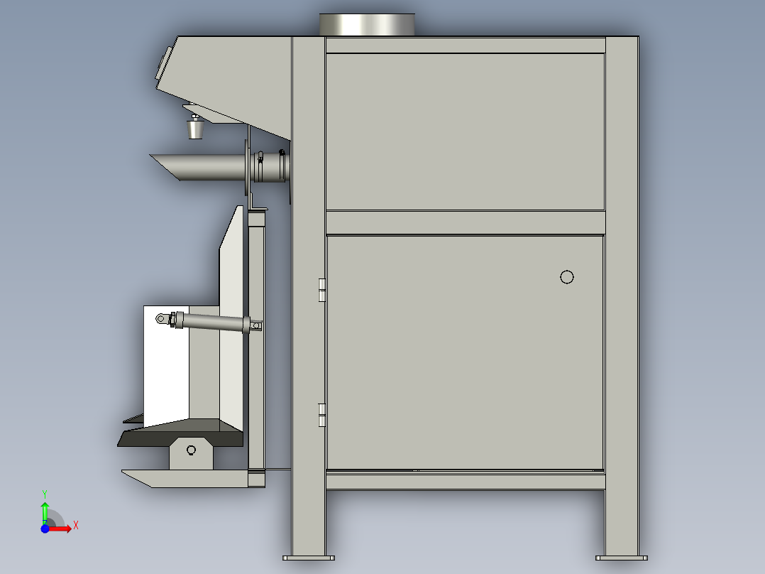 全自动阀口袋包装机前视图