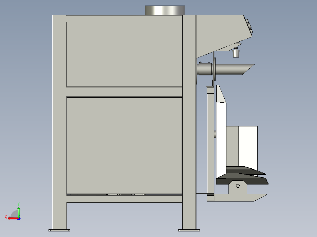 全自动阀口袋包装机后视图