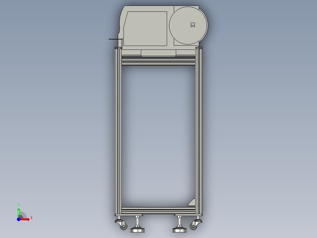 TRD899PLUS-II-233-00打印机调整机架前视图