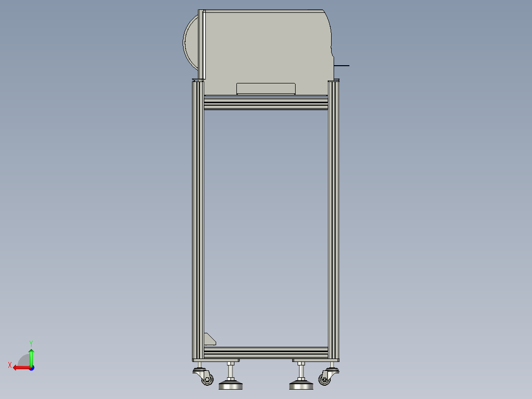 TRD899PLUS-II-233-00打印机调整机架后视图