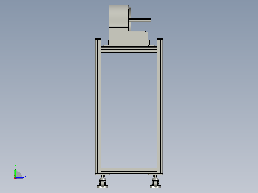 TRD899PLUS-II-233-00打印机调整机架左视图