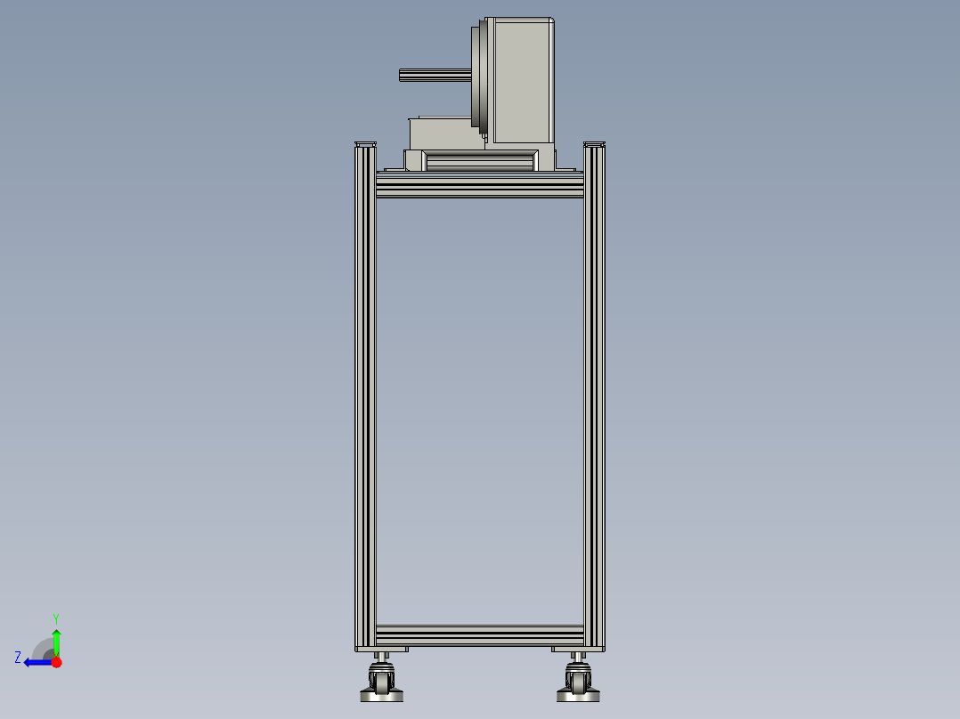 TRD899PLUS-II-233-00打印机调整机架右视图