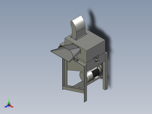 养殖牛羊鸡鸭玉米秸秆碎草机正等轴测缩略图